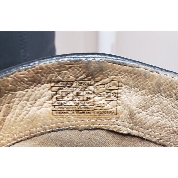 UGG Women’s Black Leather Chunky Heel Round Toe Ankle Boots Size 9 PO Good - Picture 5 of 11